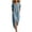 *Blue, variant on Women's V-Neck Short Sleeve Maxi Dress,Solid Color Split Hem Summer Caftan For Women,Ladies Loose Fit Casual Tunic with Pockets,Black,S-2XL