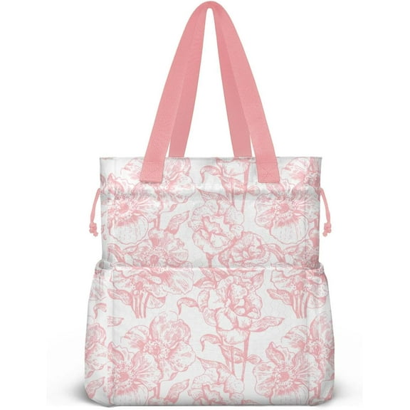 Lunch Bag for Women Insulated Womens Drawstring Lunch Bag for Work, Stain-Resistant Large Lunch Box for Women with Containers, Cinch Closure Cromwell Bag Black Man Reusable Lunch Bag Office