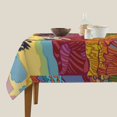 thumbnail image 3 of Wukai Beautiful African Woman Waterproof Tablecloth for Kitchen Dining, Fits Square Tables for 2-4 Seats -54"x54", 3 of 7