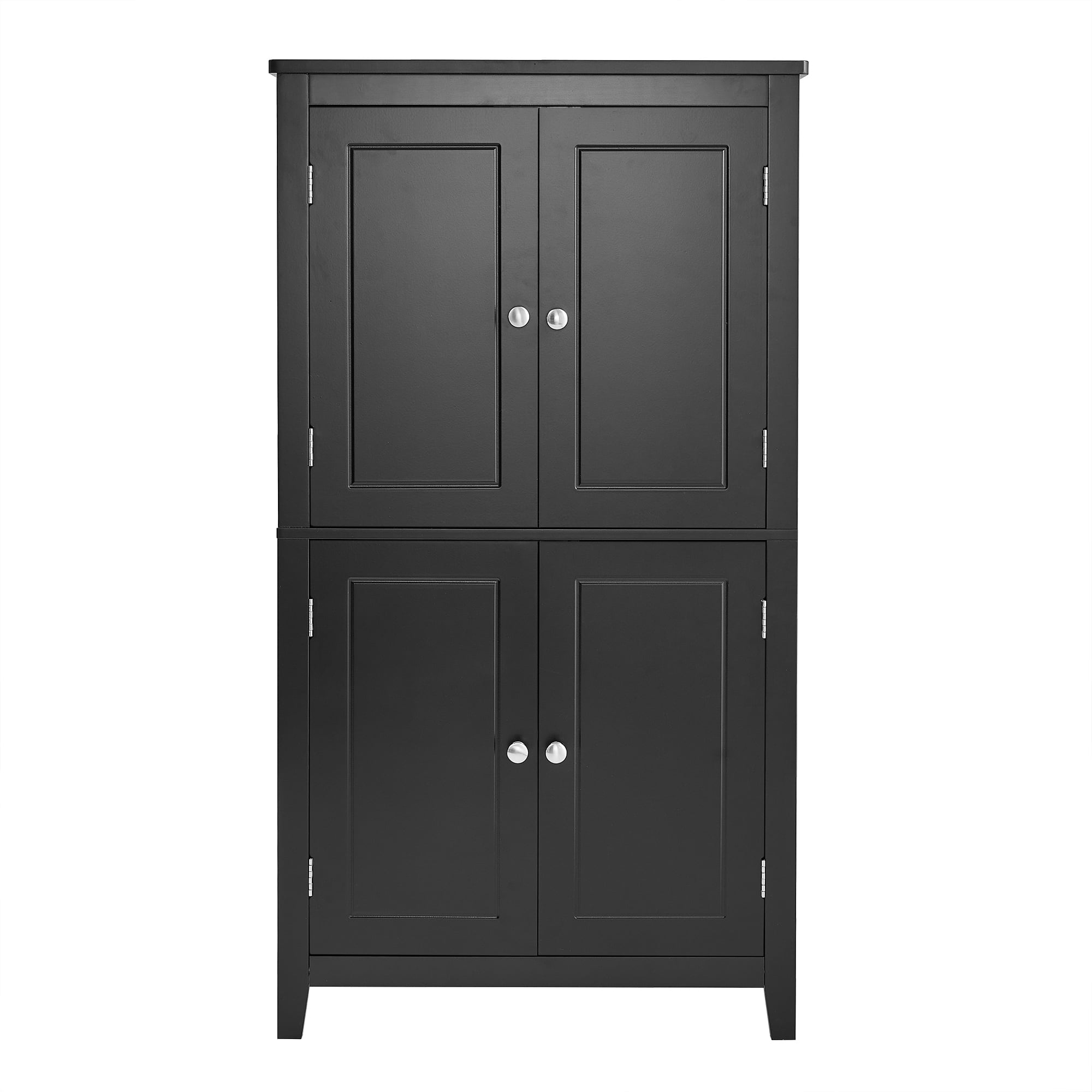 Aukfa Kitchen Pantry Cabinet,Tall Storage Cabinet for Bathroom,Living Room,Black