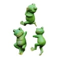 thumbnail image 4 of 3 Piezas Estatuas de ranas de jardín Maceta Paisajismo Mini Figuras de ranas colgantes Estatuas al aire libre Maceta de rana Hugger para balcón de la Zulema Figuras de rana, 4 of 8