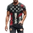 thumbnail image 2 of Vetsdori Mens Casual Shirts Patriotic Pullover Short Sleeve Round Neck Fitness Dry fit Travel Graphics T-Shirts for Men Workout, 2 of 5