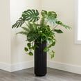 thumbnail image 4 of 16-Inch Tall Plastic Vase – Elegant Ceramic-Look Floor & Table Decor for Living Room, Office & Bedroom – Lightweight, Shatter-Proof Black Flower Vase for Fresh or Dried Arrangements,Black, 4 of 9