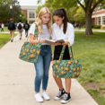 thumbnail image 5 of FORMRS Tote Bag for Women Quilted Large Capacity Travel Work Carry On Shoulder Handbag, Orange Tree Pattern, 5 of 7