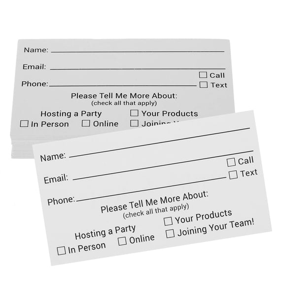 Hemoton 100 Pcs Blank Cards Plain with Envelopes Raffle Tickets
