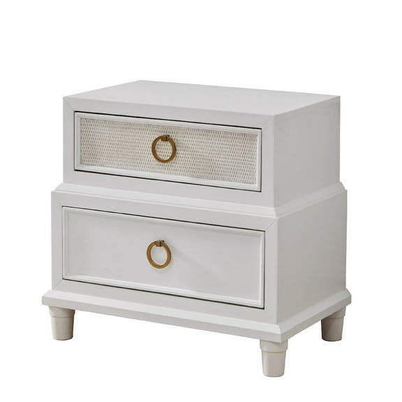Switchgrass 2-Drawer Nightstand - White