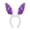 Purple, variant on Miorin Under $5 Easter Sequins Rabbit Ear Headband for Women, Sparkly Bunny Hairband for Holiday Party, Spring Hair Accessories, Pink Heardband