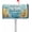 Teal Blue Yellow, variant on Summer Lemon Mailbox Covers Magnetic Standard Size 18.5" x 21.7" Flowers Leaves Wood Grain Replaceable Post Wraps Letter Box Cover Welcoming Outdoor Decoration for Yard Patio Garden