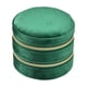 thumbnail image 3 of Estuche para Pendientes, Estuche para Baratijas, Caja de Terciopelo de Doble Capa, Portátil, para Viajes, Estuche para Joyas, para El Día de San Valen Verde, 3 of 8