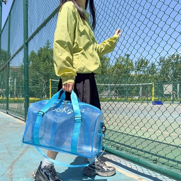 WIERPOP Practical PVC Travel Duffle Bag Large Storage Crossbody Bags For Sports gears And Adventures