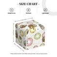 thumbnail image 3 of Uemuo Donut Sloth Tissue Box Cover Holder, Square with Bottom Belt - PVC Leather Decorative Organizer for Tabletop, Bathroom, Car, Office, 3 of 8