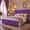 Purple, variant on Catrimown Queen Size Bed Frame, Upholstered Platform Bed Frame with Wingback Diamond Tufted Headboard, Black