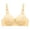 Beige, variant on Double Support Wireless Lace Bra Full Coverage Wirefree Tagless Straps Everyday Wear, D, Black