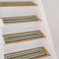 thumbnail image 1 of Stair Treads Homespice, diseño de piña, yute trenzado, 13 unidades, color verde, 1 of 9