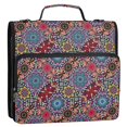 thumbnail image 5 of FORMRS Zipper Binder with Shoulder Strap 2-inch Ring 500 Sheet Capacity File Bag, Colorful Mandala Pattern, 5 of 5
