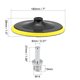 thumbnail image 2 of Adaptador de taladro Uxcell de 7" de diámetro M14 con almohadilla de respaldo de gancho y bucle negra PP 2 paquetes, 2 of 6