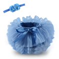 thumbnail image 1 of 6mSmoky blueBaby girls falda tutú bombachos pequeño exuberante hinchado niño niña ropa falda de tul para recién nacidos niños con diadema esquí esquí Gafas de esquí, 1 of 5