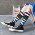 thumbnail image 7 of Knee High Socks for Women Colorado Flag Print Long Tube Sock Uniform Socks, 7 of 7