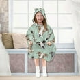 thumbnail image 7 of joogoo Wearable Blanket Hoodie for Dogs Cartoon Heads Oversized Sherpa Hooded 3-14 YR M, 7 of 7