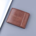 thumbnail image 2 of Yanxing Fashion ID Short Wallet Women Men Leather Purse Multiple Card Slots Clutch Bag, 2 of 4