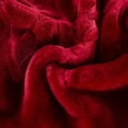 thumbnail image 4 of Townhouse Super Soft Floral Embossing Weighted Blankets Solid Design Warm Heavy Blanket, 1 ply Jumbo Size (Burgundy), 4 of 8