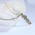 thumbnail image 4 of Couple Hug Pendant Necklace Jewelry Simple And Elegant Clavicle Chain, 4 of 5