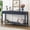 Black, variant on 60" Painted Console Table with 3 Drawers & Storage Shelf, Farmhouse Wooden Entryway Table for Living Room, Hallway, Foyer, Corridor