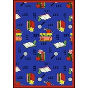 Kid Essentials - Language & Literacy Bookworm (Spanish), 10'9" x 13'2", Blue