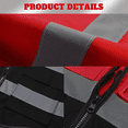 thumbnail image 3 of BeautyWill Class 2 High Visibility Safety Vest, 5 Pockets Reflective Work Vest with Zipper & ID Holder, Red Black for Construction Work, 3 of 7