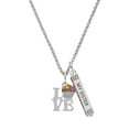 thumbnail image 1 of Delight Jewelry Silvertone Love with Chocolate Cupcake Silvertone Always My Sister Bar Charm Necklace, 23", 1 of 4