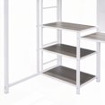 thumbnail image 6 of Twin Size Loft Bed with Desk & Whiteboard - Metal, 3 Shelves, Easy Assembly, 6 of 13