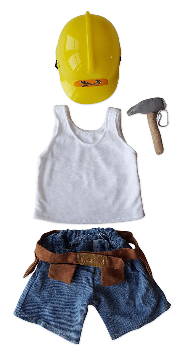 Construction Worker Set Outfit Fits Most 14 18 Build a bear And 