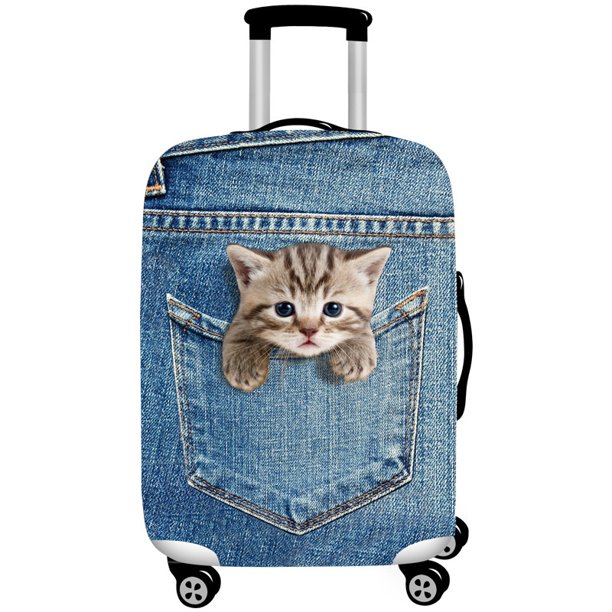Animal Patrón Espesar Elástico Maleta Cubierta 18-32 Pulgadas Lavable Equipaje Funda Protectora De Viaje Carro Accesorios huangjie unisex