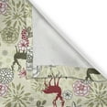 thumbnail image 5 of Ambesonne Winter Grommet Curtain, Deer Flowers Christmas, 50" x 108", Olive Green Pale Green, 5 of 6