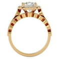 thumbnail image 3 of SuperJeweler 2 Carat Halo Diamond Bridal Set In 14 Karat Yellow Gold For Women, 3 of 6