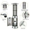 thumbnail image 5 of Costway 40000 BTU Patio Heaters Stainless Steel Round Propane Glass Tube Flame W/Wheels, 5 of 11