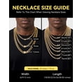 thumbnail image 7 of ChainsHouse 9MM Cuban Link Chain Necklace for Men Women 22 Inch 14K Gold Plated Chunky Chain with Sparkling Cross Clasp Necklace Jewelry Gift for Father's Day Valentines, 7 of 7