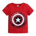 thumbnail image 3 of Kids Boys Spiderman Short Sleeve T-shirt Sequins Turn Over Pattern Changing Tops Tee, 3 of 3