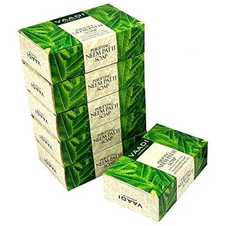 Vaadi Herbals Neem Patti Soap, Pure Neem Leaves, 75g x (Best Soap For Womens In India)