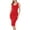 Dark Red, variant on Womens Sleeveless Bodycon Tank Knee Length Midi Dress
