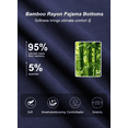 thumbnail image 5 of EA'S SECRET Men's Pajama Shorts for Men Bamboo Rayon Bottoms Soft Sleep Pants Lounge Sleepwear with Pockets 2 Pack(Black&Navy Blue,XL）, 5 of 8