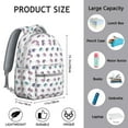 thumbnail image 6 of Hedgehog Backpack for School,Cute School Bag,Schoolbag with Adjustable Shoulder Straps & Padded Back,15.3"x11"x7.1"., 6 of 6