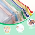 thumbnail image 4 of Bolsa de malla con cremallera ROYPACK, paquete de 7 bolsas impermeables para archivos de tamaño A4, 4 of 9