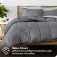 thumbnail image 2 of Bare Home 5-Piece Bed-in-a-Bag - Twin XL, Gray with Light Gray Sheet Set, 2 of 7