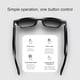 thumbnail image 4 of Gafas de sol de audio Irfora E10 Smart Audio Gafas de sol Auriculares inalámbricos Bluetooth 5.0 Gafas protectoras UV Gafas de audio Música Auriculares Manos libres con micrófono para hombres Montar, Irfora Gafas de sol de audio, 4 of 7