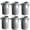 Iron Color 6Pcs, variant on Fountwell Metal Farmhouse Vase Bulk Rustic Galvanized Milk Can Jug for Wedding Table Centerpiece