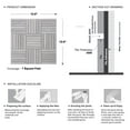 thumbnail image 5 of Modket TDH530NS Cinderella Gray Marble Stone Basketweave Parquet Mosaic Tile Kitchen Backsplash, 5 of 5