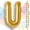 Gold, variant on Gold Letter U Mylar Foil Balloon 16" - Air Inflatable Only Metallic Alphabet Balloons for Birthday, Wedding Anniversary, Graduation, Corporate Party