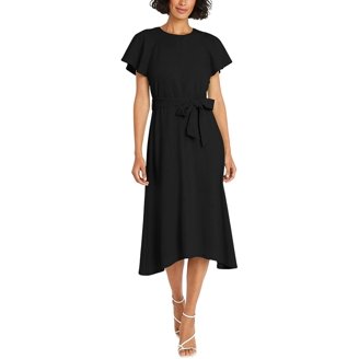 maggy london women's embroidered midi dress Maggy London Embroidered Halter Midi Dress – Trendy Twist Boutique main image 0