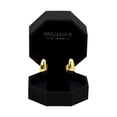thumbnail image 4 of Brilliance Fine Jewelry Women's Oval Hoop in 14KT Gold Plated Sterling Silver, 4 of 4
